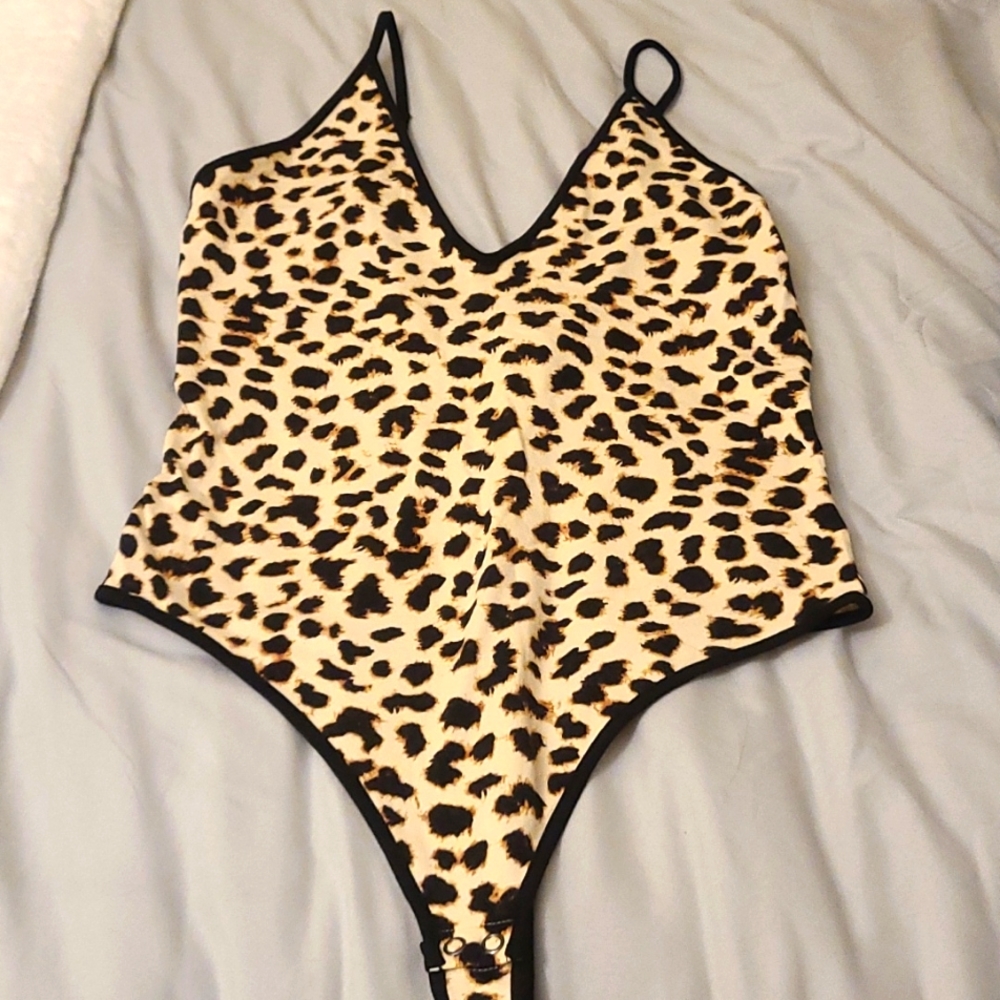 Cheetah bodysuit from Express.  New with tags.